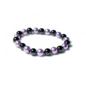 Hematite Stone Beaded Stretch Bracelet